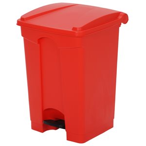 12 Gallon Red Step-On Receptacle (1 ea / cs) Discontinued