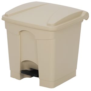 8 Gallon Beige Step-On Receptacle (1 ea / cs) Discontinued