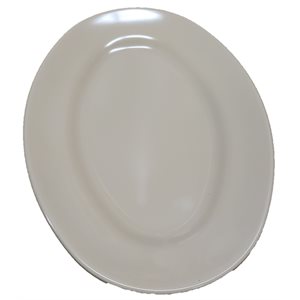 Oval Platter 10.5" X 7.25" Tan (2 dz / cs) Discontinued