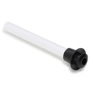 Plastic Overflow pipe,8" fits 1" to 1-3 / 8" Small (6 ea / polybag / 240 ea / cs)