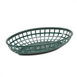 Oval Food Basket Green (654) (3 dz / cs) NSF