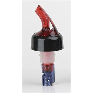 Pourer-Auto 1 oz Red Spout with Black Collar (1 dz / bag)