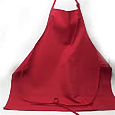 Apron-Brite Red Bib W / Pocket 65 / 35 Polyester / Cotton (12 ea / cs)