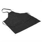 Apron-Black Bib W / Pockets  65 / 35 Polyester / Cotton (12 ea / cs)