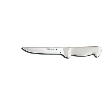 Basics Boning Knife, 6", wide, stain-free, high-carbon steel, textured, polypropylene white handle, NSF Certified (12 ea / bx)