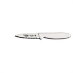 Basics Paring Knife, 3-1 / 8", scalloped, edge, tapered point, stain-free, high-carbon steel, polypropylene white handle, NSF Certified (12 ea / bx)