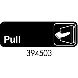 Sign 3 x 9, Pull (12 ea / bx 12 bx / cs)