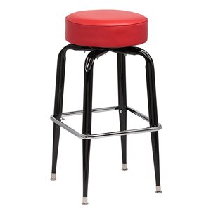 Stool Blk / Frame Red Seat KD (4 ea / cs)