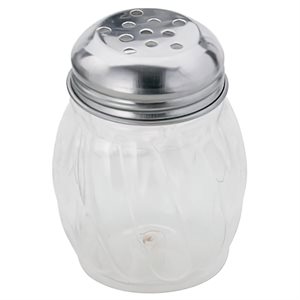 Swirl Shaker Plastic 6 oz Perf Top (1 dz / bx 12 bx / cs )