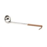 Ladle S / S 1.5 oz 1Pc Brown Handle (12 ea / bx 10 bx / cs)