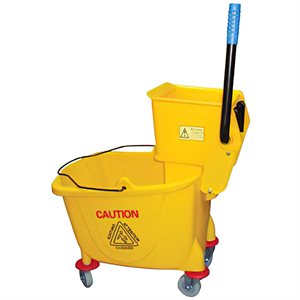 Mop Bucket with Wringer 35 qt Yellow (1 ea / cs)