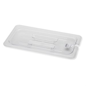 Polycarbonate Cover 1 / 3 Size Notched with Handle NSF (12 ea / bx 2 bx / cs)