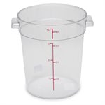 Polycarbonate Round Storage Container 4 qt NSF (12 ea / cs)