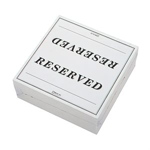 Reserve Sign-Paper 3" x 6" (250 ea / package)