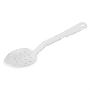 Perf 11" Polycarb Spoon White (sold by the dz) (1 dz / bx 6 bx / cs)