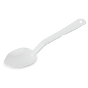 Serving Spoon 11" Polycarb White (sold by the dz) (1 dz / bx 6 bx / cs)