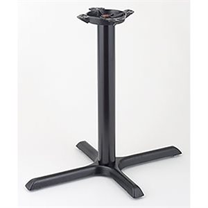 22" x 30" X-Base Black Dining Height Complete Table Base “Call Customer Service for Availability”
