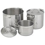 Stock Pot 24 qt S / S with Cover NSF (1 ea / bx 2 bx / cs)