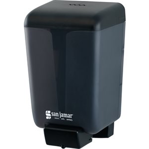 Classic Manual Liquid / Lotion Refillable Soap Dispenser, Black Pearl, Wall Mounted 46 oz - Black (6 ea / cs)