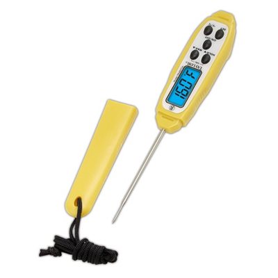 Pocket Thermometer, pen style, digital, blue backlit LCD display, -40° to 450°F (-40° to 232°C) temperature range, (6 ea / cs)