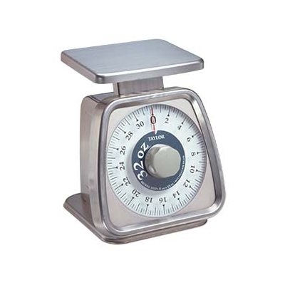 Portion Control Scale, analog, 32 oz. x 1 / 4 oz. / 900 g x 5 g capacity, angled, rotating dial (1 ea) Special Order Only